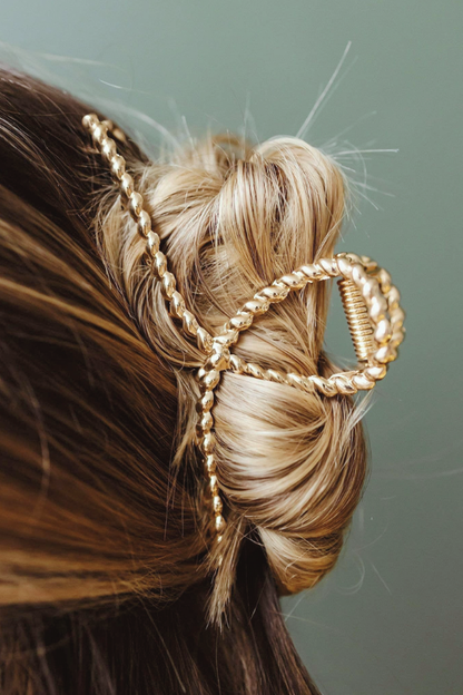 Gold Twist Clip