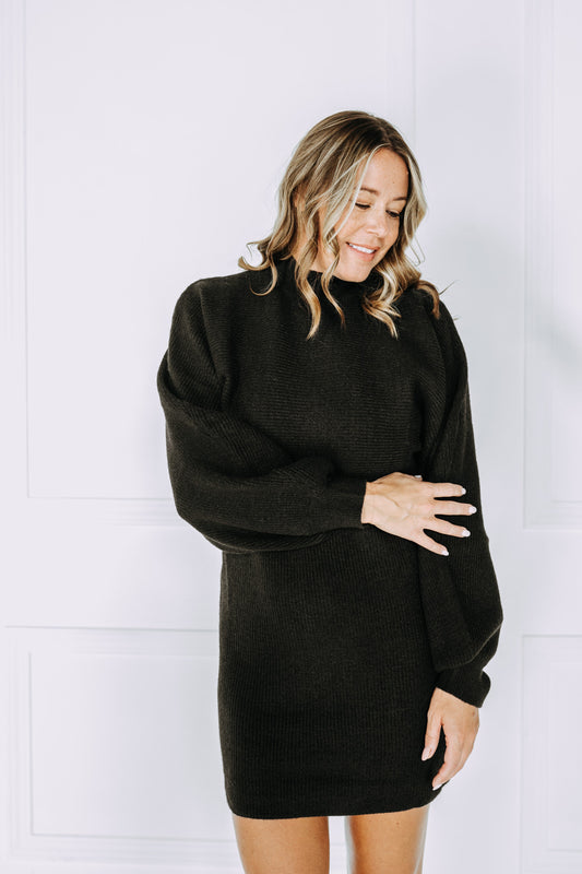 Chantilly's Cropped Sweater and Dress Set
